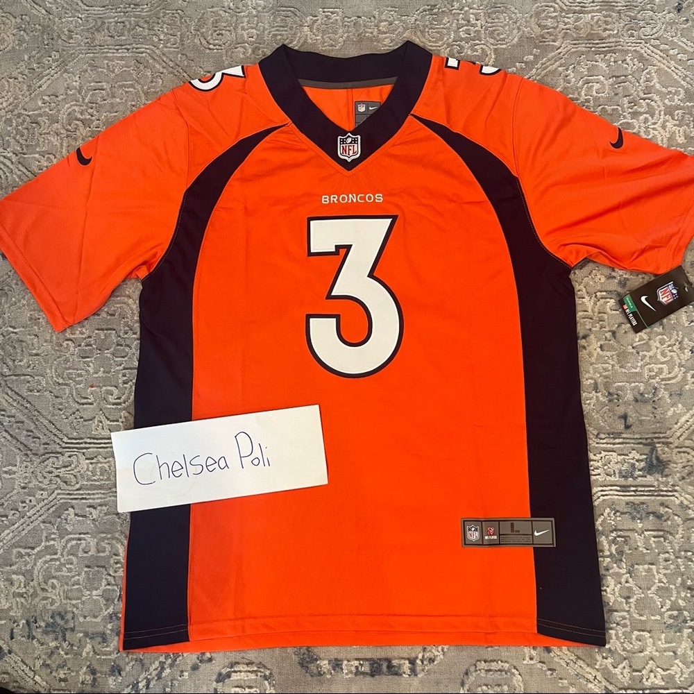 Russell Wilson Broncos NWT #3 NFL Orange Jersey